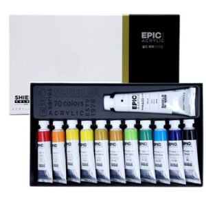 쉴드 49480 쉴드 아크릴물감 전문가용 20ml 12색