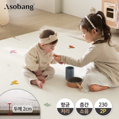아소방 프라임 놀이방매트 스프링 그라운드 230x140x2cm[2개]