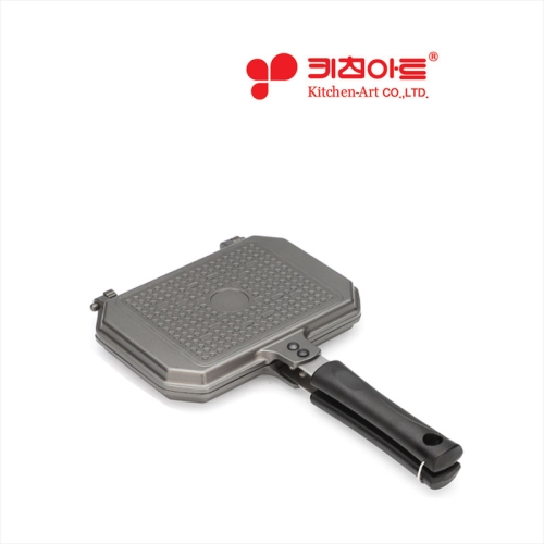키친아트 휴브 허니 와플팬/스퀘어 와플팬/인덕션용 직화가능 /직화용/크로플팬 휴브 크로플와플팬-직화용 1개_이미지