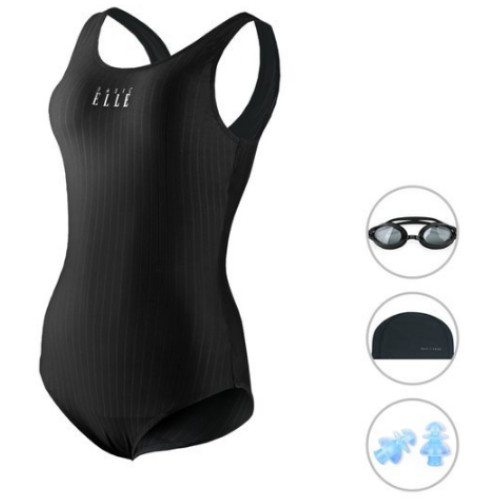 베이직엘르 여성 U백 삼각 수영복 4종세트 BEF-Q150K_이미지