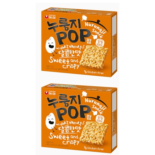 농심 누룽지팝 달콤한맛 142g (2개)_이미지