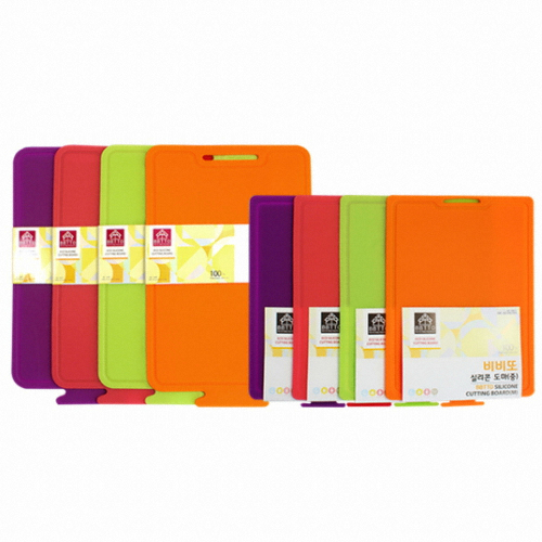 비비또 양면 두꺼운 실리콘 향균도마 (41x25cm)