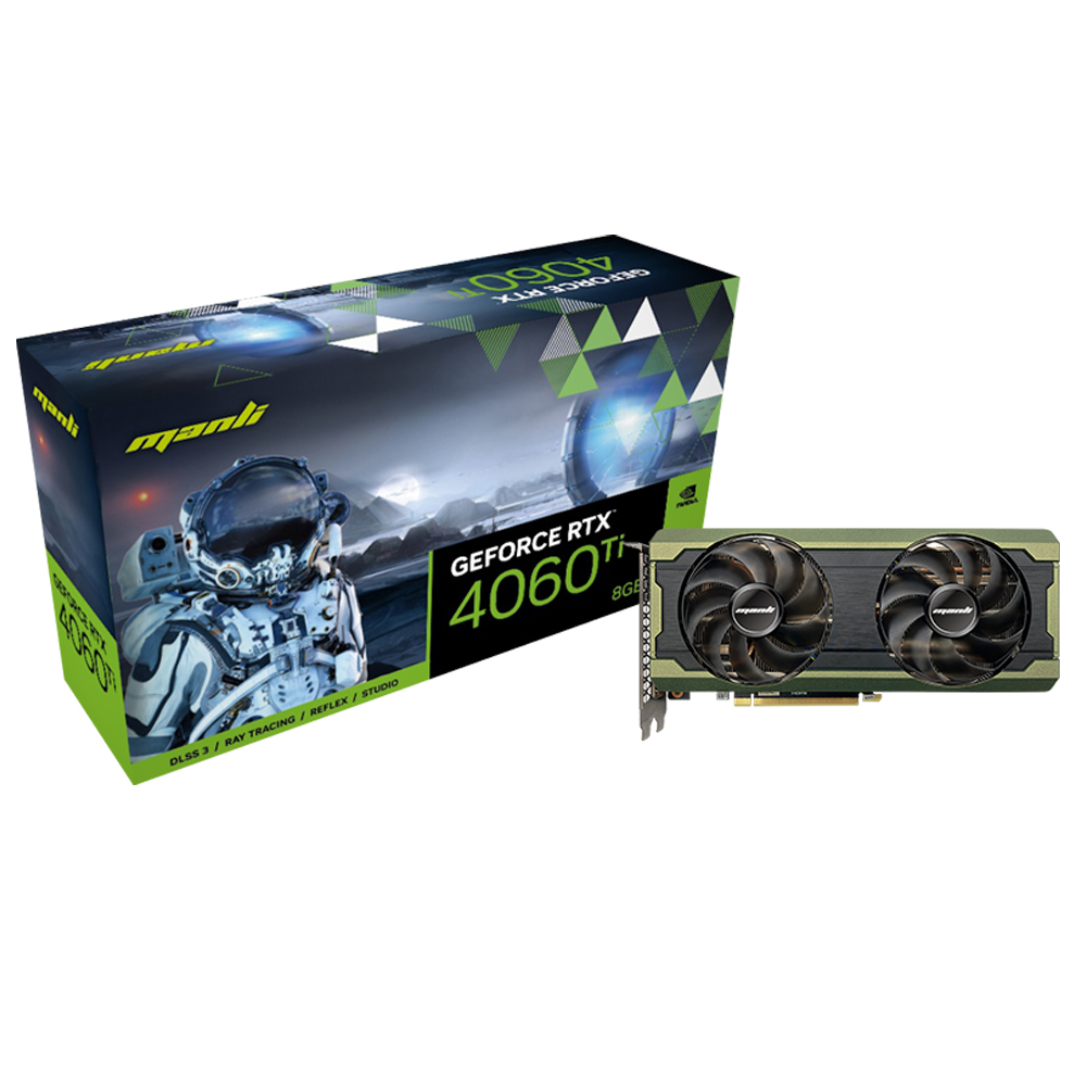 MANLI 지포스 RTX 4060 Ti Nebula D6 8GB Twin 인텍앤컴퍼니_이미지