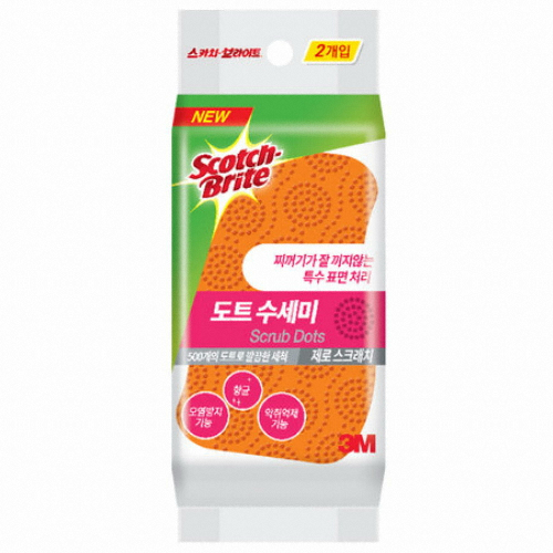 3M 스카치브라이트 제로스크래치 도트 수세미 (20개)