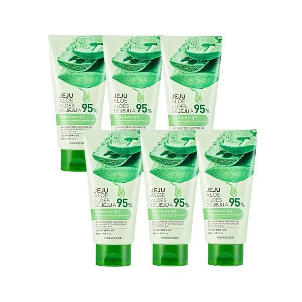 더페이스샵 신선한 제주 알로에 수딩젤 튜브형 300ml (6개)_이미지