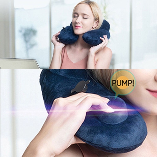 에어펌프 목쿠션 여행용 차량용 목베게 에어 목베개 W579CE6