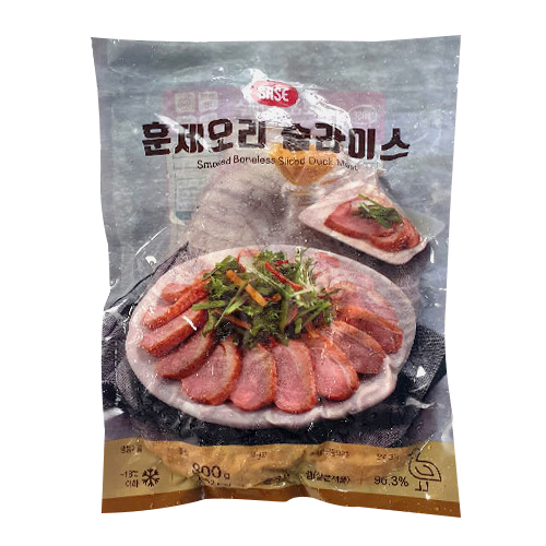 사세 훈제오리 슬라이스 800g (10개)_이미지