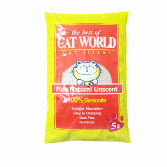 KM ㅤ캣월드 고양이 모래 5L (4개)_이미지