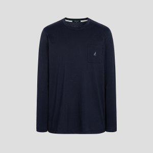 삼성물산 빈폴 남녀공용 포켓 라운드 티셔츠 BC3841N02R