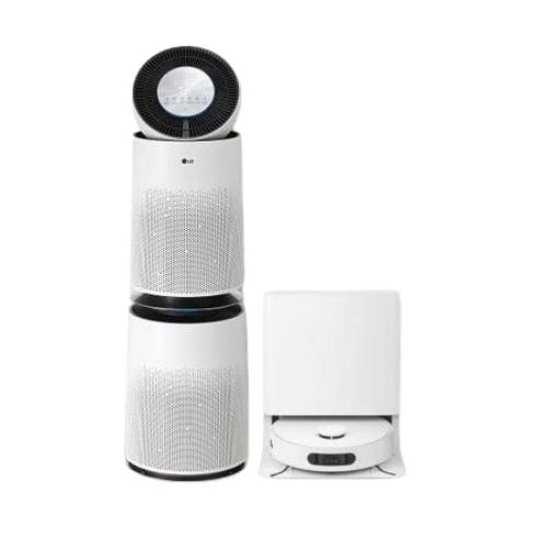 LG전자 오브제컬렉션 코드제로 로보킹 AI 올인원 B93BHB + 공기청정기 AS283DWFC_이미지