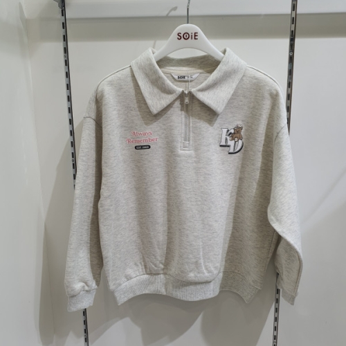 소이 오트밀 카라 맨투맨티 원턱 와이드 바지 25S0753 0754 OT_이미지