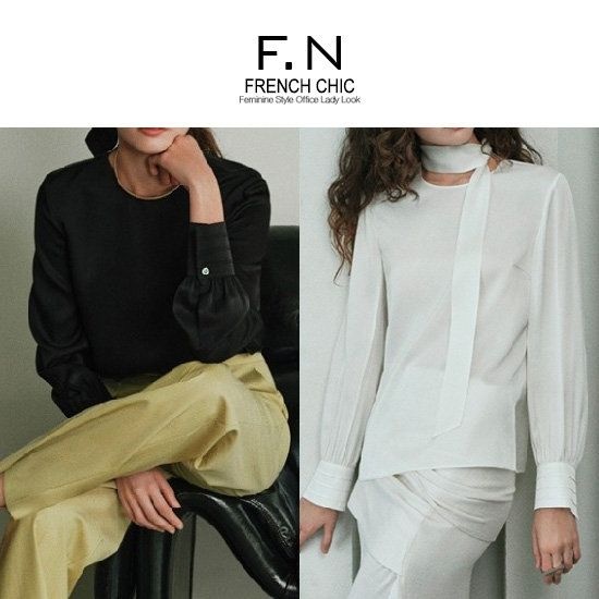 에프엔 F.N 프리미엄 실크타이 블라우스 O251 3128923_이미지