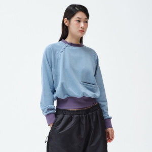 아웃도어프로덕츠 여성 버튼 크루 넥 맨투맨 WO136SIMMZ51_이미지