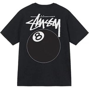 스투시 1904864 COFFEE/GRAY 프린트 반팔 티셔츠, 8 BALL PIGMENT DYED TEE