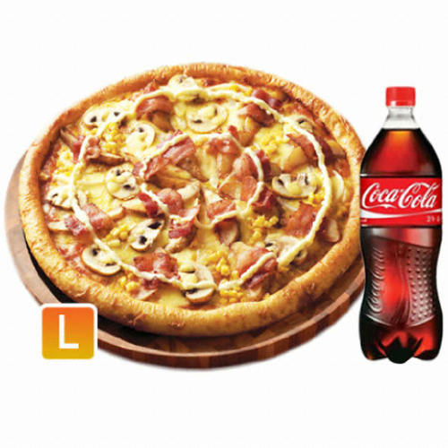 도미노피자 ㅤ포테이토 오리지널 L + 콜라 1.25L 교환권_이미지
