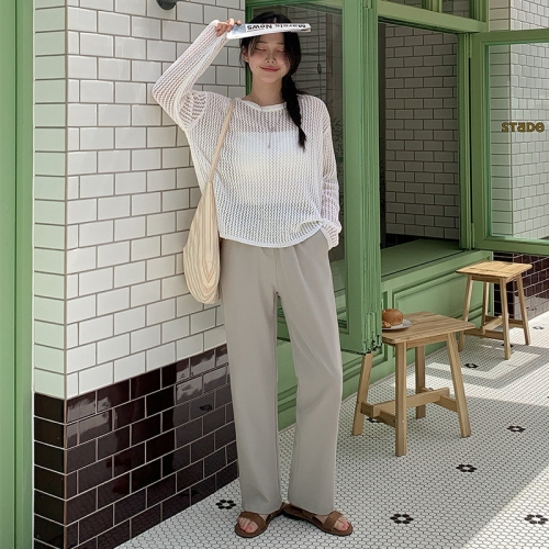 공구우먼 제작 멜터 밴딩 일자 팬츠 75247 빅사이즈 여성의류