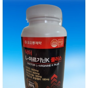 코오롱제약 닥터 L-아르기닌K 플러스 180정이미지입니다. 누르면 해당 게시물로 새창이동합니다.