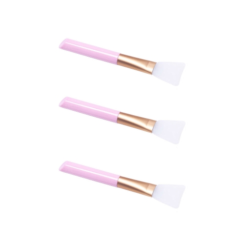 리빙듀오 탱글탱글 실리콘 팩 브러쉬 3개입 핑크_이미지