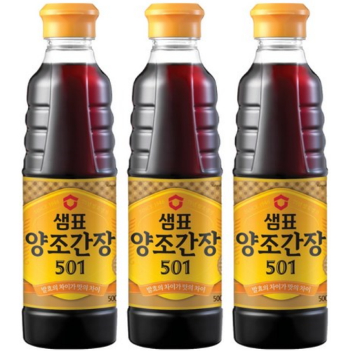 샘표 양조간장 501 500ml (3개)_이미지