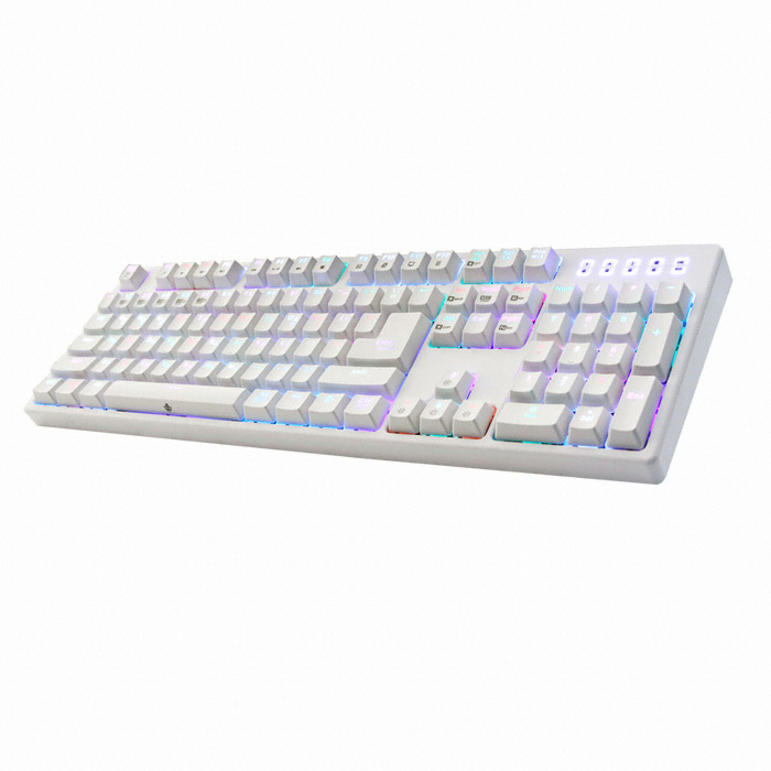 앱코 HACKER K6000 RGB 게이밍 기계식 카일 (화이트, 청축)_이미지