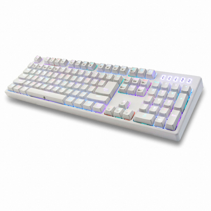 앱코 HACKER K6000 RGB 게이밍 기계식 카일 (화이트, 청축)_이미지