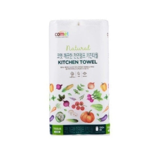 깨끗한 천연펄프 키친타월 150매 (8입)