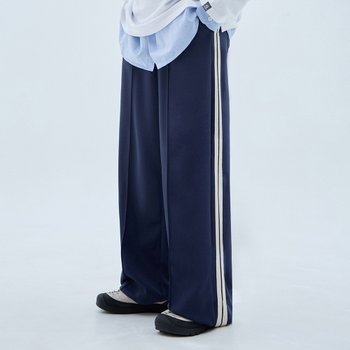 앨빈클로 무지 핀턱 세미 와이드 트랙 팬츠 DLX3114 4COLOR_이미지