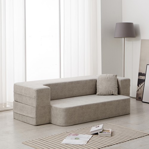 레브 코지 접이식 패브릭 소파베드 2인용_이미지