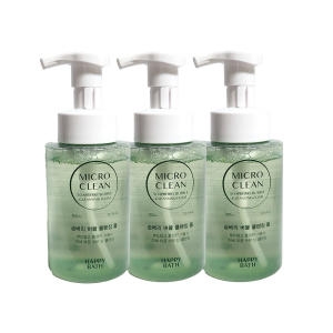 해피바스 마이크로 클린 솝베리 버블 클렌징폼 300ml (3개)_이미지