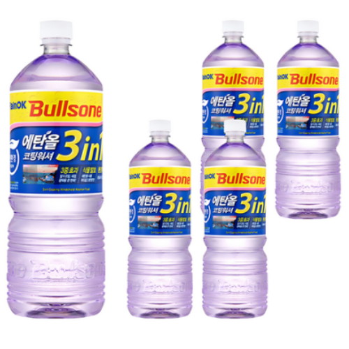 불스원 레인OK 에탄올 3in1 코팅워셔액 1.8L (5개)_이미지