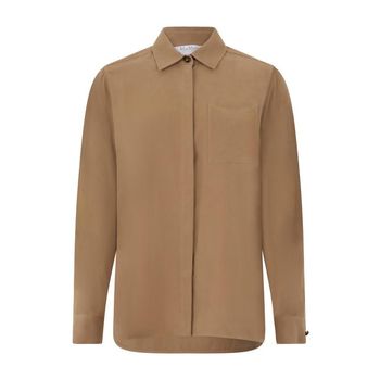 실크 블라우스 색상 카멜 154118658