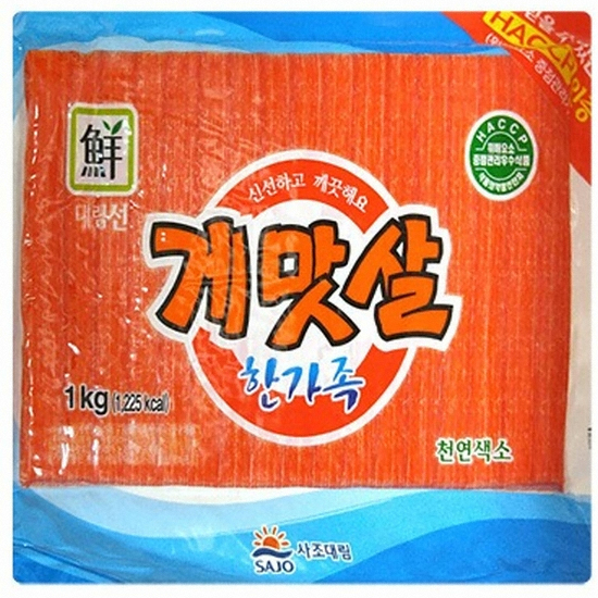 사조대림 대림선 게맛살 한가족 1kg (1개)