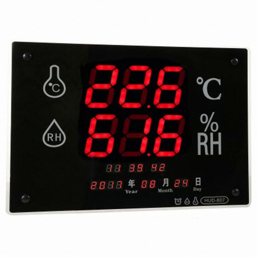 벽걸이 LED 온습도계 HUD-807