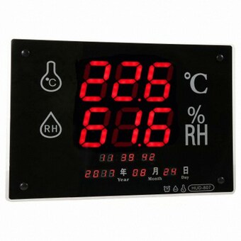 벽걸이 LED <b>온습도계</b> HUD-807