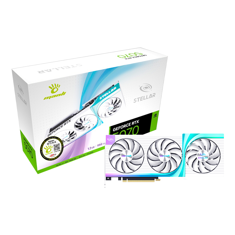 MANLI ������ RTX 5070 Stellar OC D7 12GB �����Ƽ����