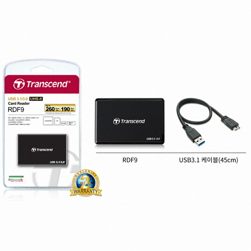 트랜센드 TS-RDF9 카드리더기 2015년형 (정품)_이미지