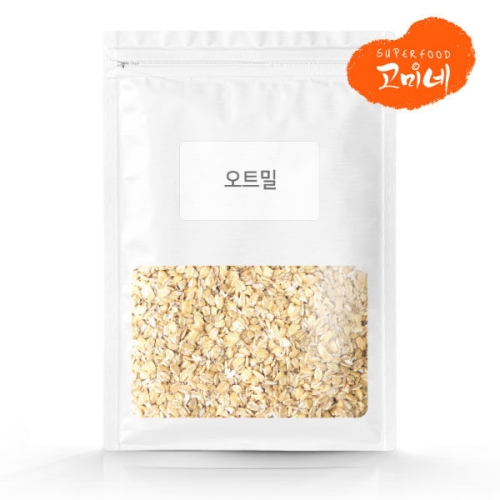 고미네 오트밀 / 퀵오트 1kg 국산 수입 유기농 무농약 oatmeal 오버나이트 압착귀리 시리얼 그래놀라 식사대용