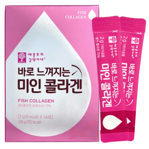 팜스빌 애플트리김약사네 바로 느껴지는 미인 콜라겐 14포 (1개)