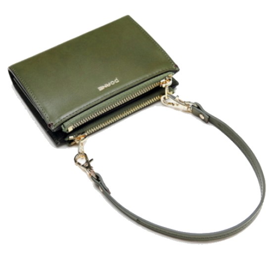 포안 Ane TWIN ZIP MINI BAG MULTI WALLET (KHAKI)_이미지