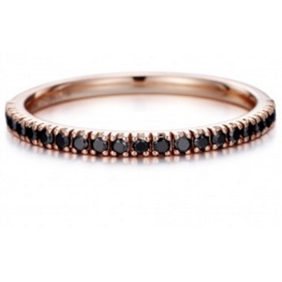 스타일러스 라인3(블랙)14K 반지 211800046_이미지