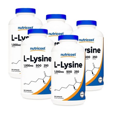 뉴트리코스트 L-라이신 500캡슐 (5개)_이미지