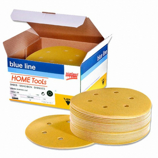 보쉬 시아 5인치 8홀 샌딩페이퍼 180방 (100장)_이미지