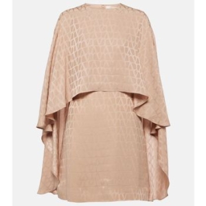  발렌티노 Toile Iconographe 실크 자카드 미니드레스 T 78937149