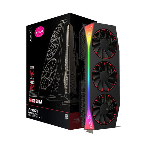 XFX 라데온 RX 9070 XT MERCURY Magnetic Air RGB OC D6 16GB