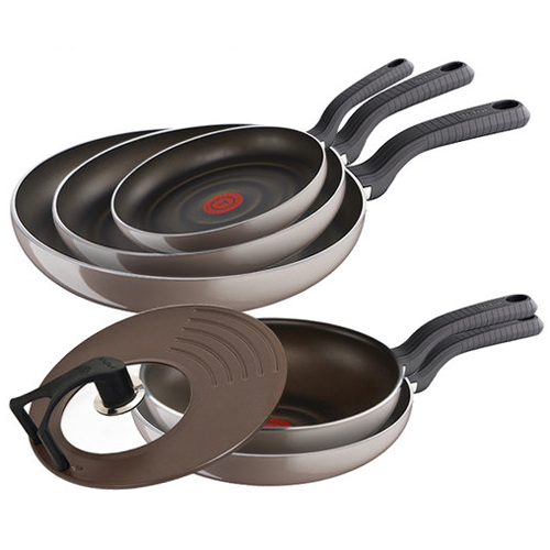 테팔 ㅤ쏘옵티말 티타늄코팅 프라이팬 6종세트 (팬20,24,28,32+웍28+멀티뚜껑)_이미지