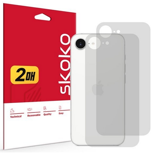 스코코 아이폰17e 무광 후면 외부보호필름 (후면 2매)