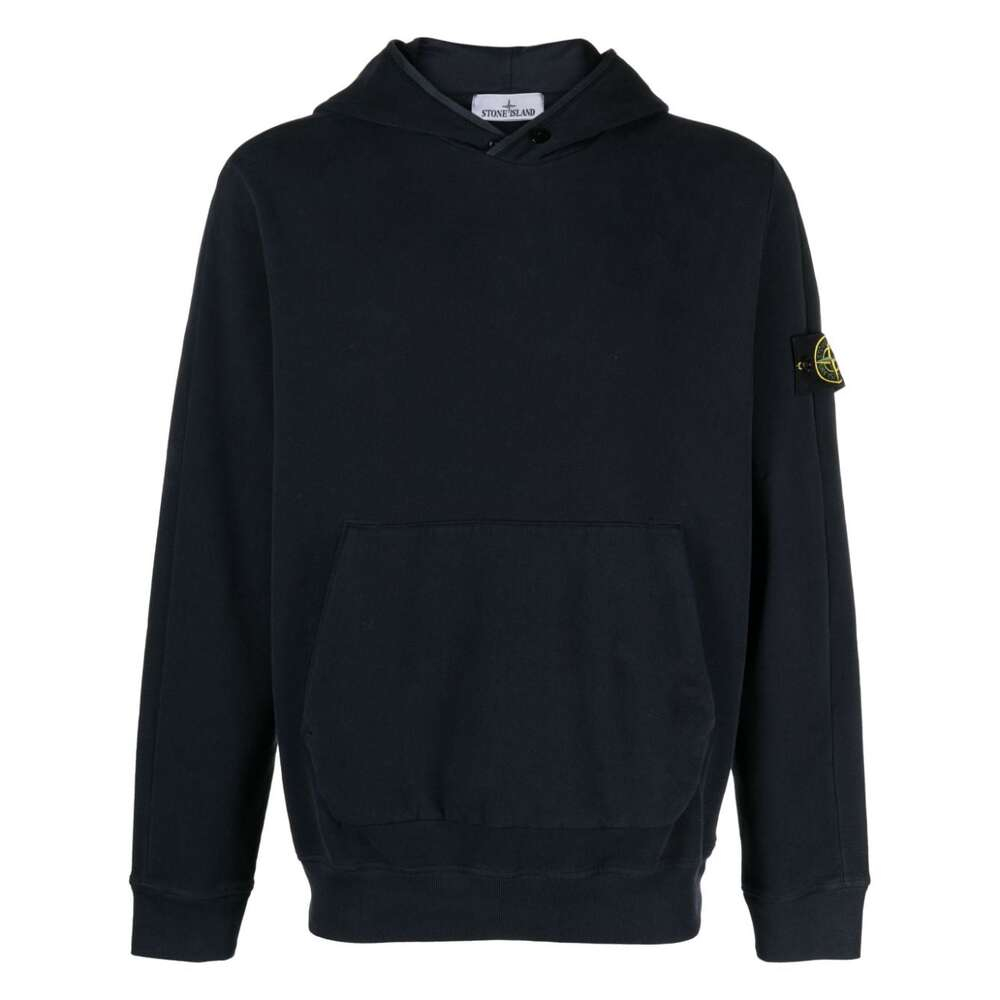스톤아일랜드 jersey hoodie with logo patch 791561252 V0020_이미지