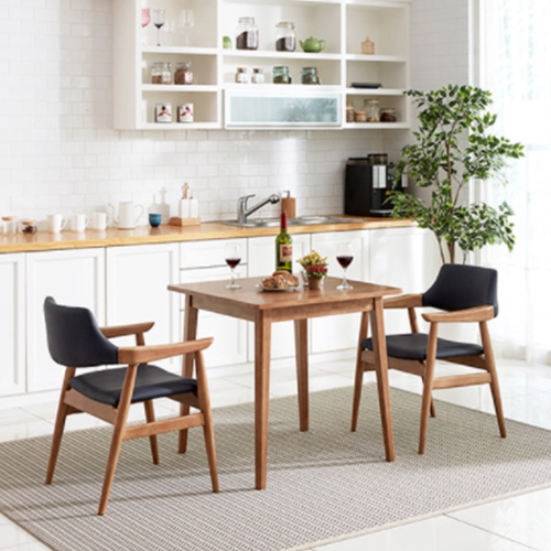 엠하우스 메르헨 원목 식탁 760 (C의자2개)_이미지