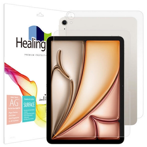 폰트리 힐링쉴드 iPad Air 11 M3 종이질감 Light 액정+후면보호필름 (액정 1매+후면 1매)_이미지