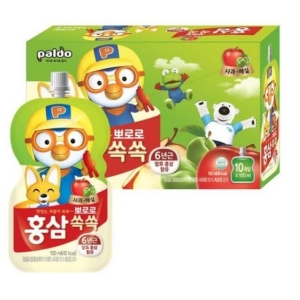 팔도 뽀로로 홍삼쏙쏙 사과매실 100ml 50포